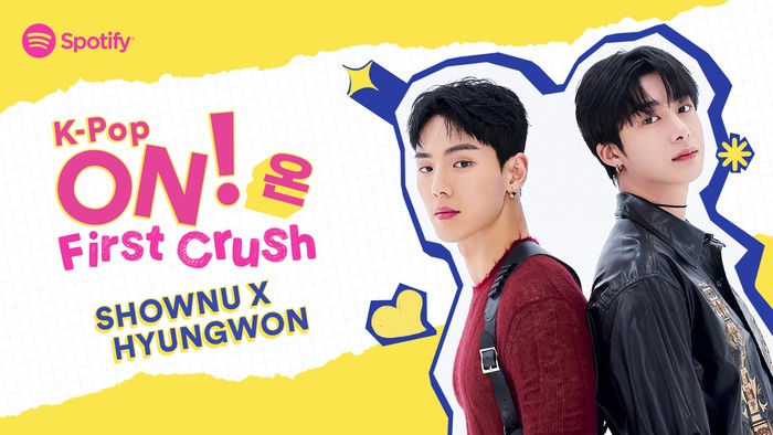 Shownu X Hyungwon MONSTA X untuk proyek Spotify Singles.