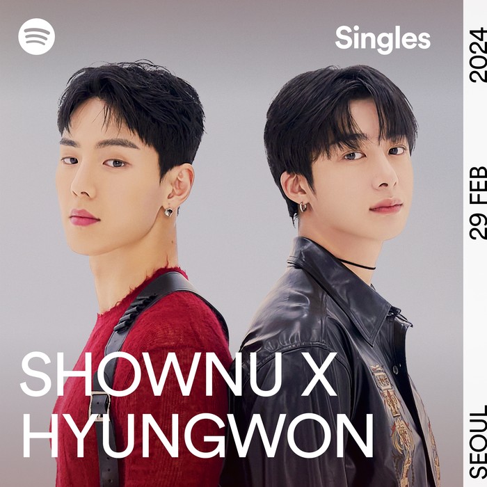 Shownu X Hyungwon MONSTA X Shownu X Hyungwon MONSTA X untuk proyek Spotify Singles.