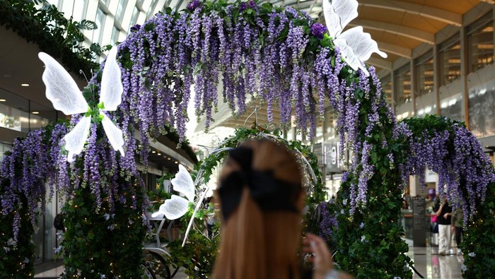 A fan takes photos of a 