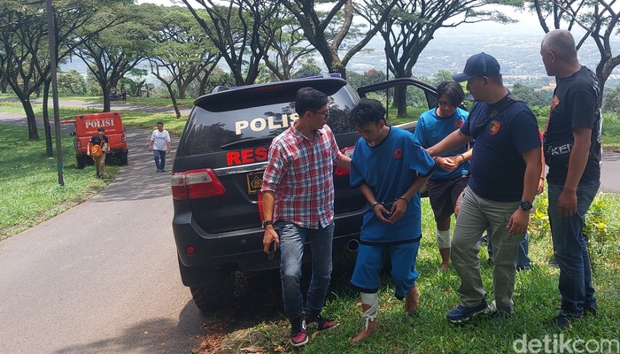 3 Pelaku pembunuhan wanita di Banjar, Jabar. (M Sholihin/detikcom)