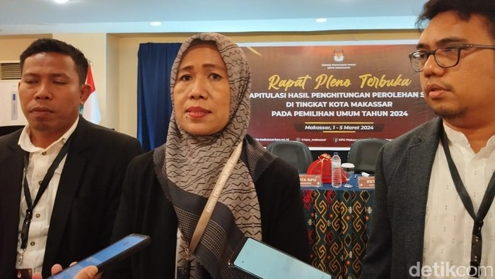 Anggota KPU Makassar Sri Wahyuni.