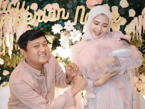 Bella Bonita dan Denny Caknan di Syukuran Anak