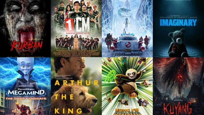Daftar film yang bakal tayang di bioskop bulan Maret 2024.