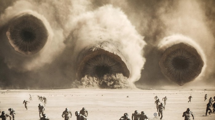 Cuplikan adegan dalam film Dune: Part Two.