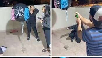 Kali ini balonnya terlepas dan terbang ke angkasa. Gagal deh ngumuminnya. Foto: Demilked