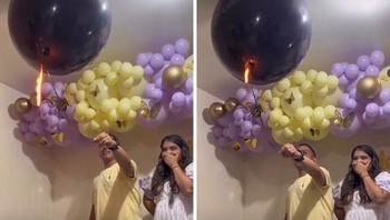 Balonnya malah meledak. Foto: Demilked
