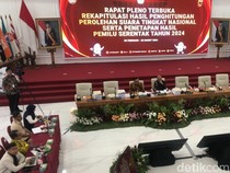 KPU Gelar Rekapitulasi Nasional Hari ke-3 dengan Dua Panel