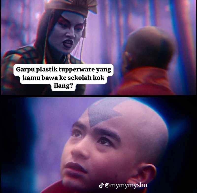 Meme Aang dan Kyoshi