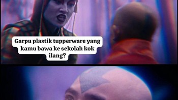 Gantian sekarang garpu Tupperware... Foto: Twitter
