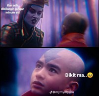 Meme Aang dan Kyoshi