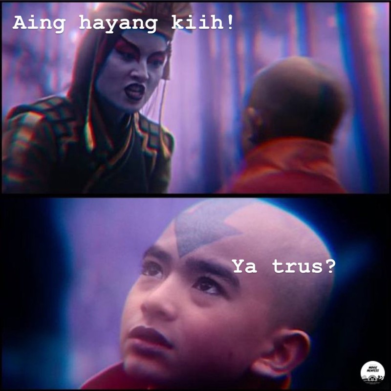Meme Aang dan Kyoshi