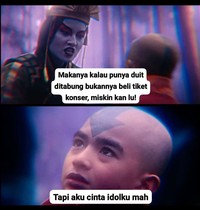 Meme Aang dan Kyoshi