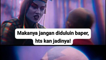 Meme baper HTS. Foto: Twitter