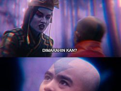 Deretan Meme Kocak Aang dan Kyoshi Bikin Ngakak