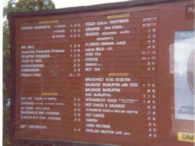 Jadul Banget! Ini 10 Penampakan Menu McD Tahun 1990an