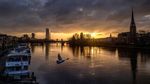 Menyala Abangku... Potret Sunset Paling Menawan di Langit Jerman