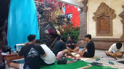Ogoh-ogoh Bhimasuta Balakosa karya ST Yuwana Giri, Banjar Tegal Kuta, Desa Adat Kuta, Badung. (Aryo Mahendro/detikBali)