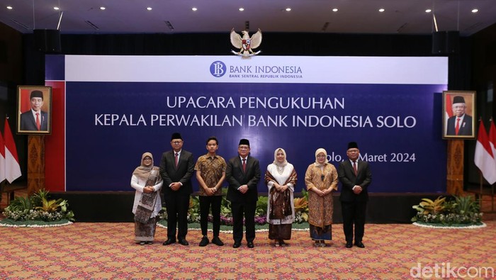 Pengukuhan Kpw BI Surakarta di Kantornya BI Solo, Jumat (1/3/2024).