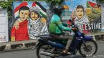Potret Mural Dukung Palestina di Depok