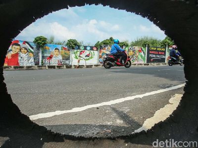 Potret Mural Dukung Palestina di Depok