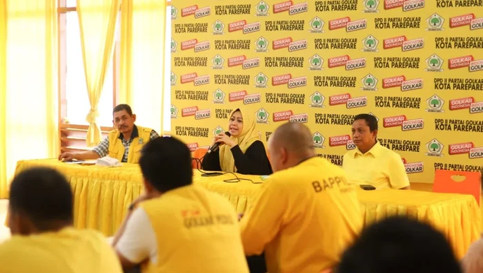 Rapat konsolidasi DPD II Golkar Parepare.