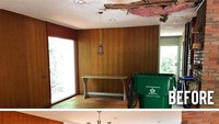 Pada awalnya ruangan ini terlihat memprihatinkan. Atapnya rusak dan kusam. Namun, ruangan ini adalah spot potensial karena memiliki 2 jendela besar yang membuat pencahayaannya maksimal dan tidak terlihat sempit.