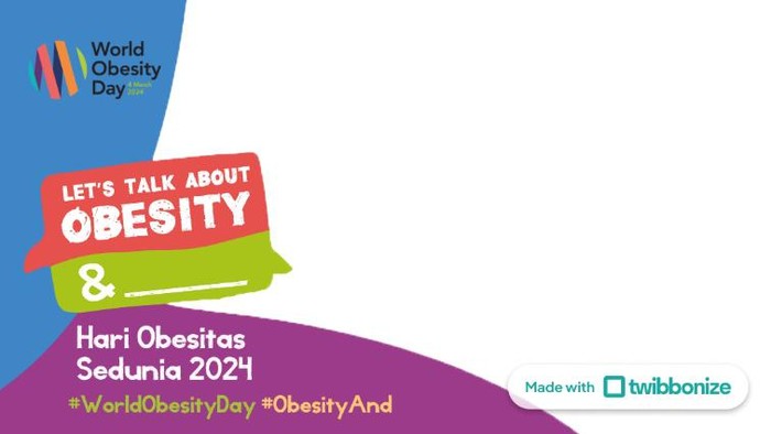 10 Twibbon Hari Obesitas Sedunia 2024: Link Download dan Cara Pakai