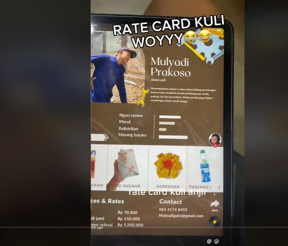 Kuli angkut asal Jawa viral minta nasi padang dan nasi goreng sebelum kerja