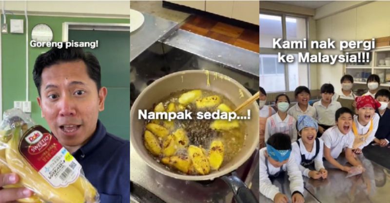 Anak-anak Jepang sangat menyukai pisang goreng