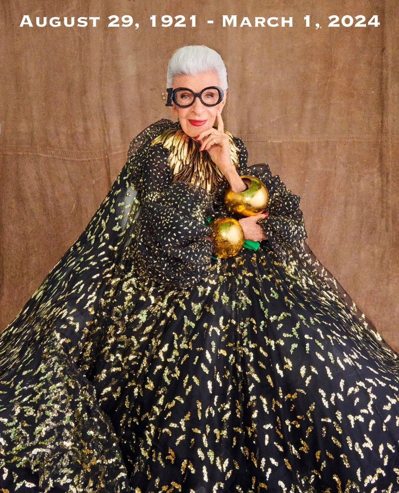 Ikon fashion Iris Apfel meninggal di usia 102 tahun