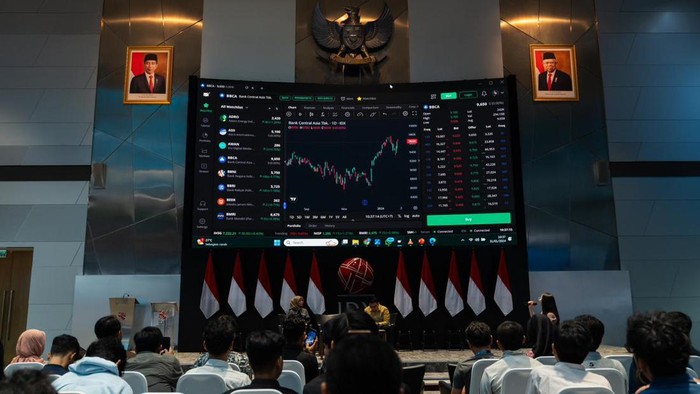 Ilustrasi perdagangan saham