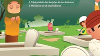 Doa dan Tata Cara Ziarah Kubur. (Foto: Infografis/Fuad)