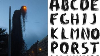 Lampu jalan Ini menjadi huruf Foto: Reddit via Boredpanda