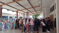 Sesi registrasi peserta sebelum memasuki auditorium. Acara ini juga meraih rekor Muri/Foto: Luthfi Zian Nasifah/detikedu