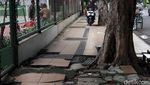 Sejumlah Pedestrian di Surabaya Rusak