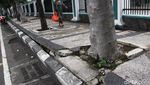Sejumlah Pedestrian di Surabaya Rusak