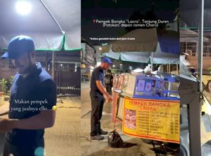 Viral! Penjual Pempek di Tanjung Duren Mirip Ello Tahitoe