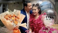 Dapat kejutan spesial di ulang tahunnya yang ke 30. Tina dapat kue cantik dengan tema Barbie bernuansa merah muda. Foto: @tinatoon101