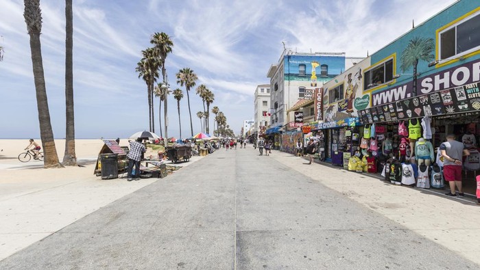 Venice Beach Boardwalk di LA