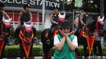 Pasukan Polisi Berkuda Jadi Primadona di CFD Bundaran HI