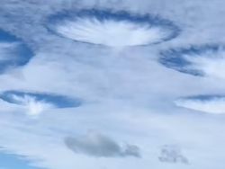 Penampakan Awan Bolong-bolong di Langit AS, Disebut UFO