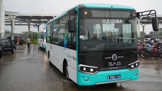 Fasilitas BRT Bus Listrik di Stasiun Kereta Cepat Tegalluar. (Dok: KCIC)