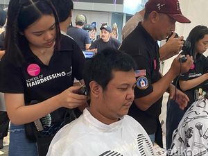 Antusiasme Warga Ikut Aksi #BeraniGundul Demi Kepedulian Kanker Anak