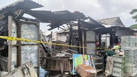 Kondisi beberapa kamar kos pascakebakaran.