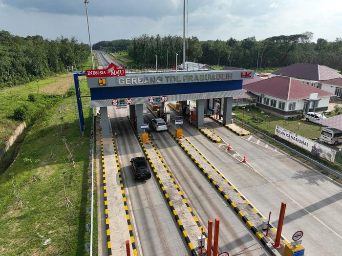 Penampakan Gerbang Tol Prabumulih