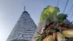 Tumpeng-tumpeng Raksasa Menyambut Bulan Suci Ramadan di Sidoarjo