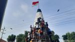 Tumpeng-tumpeng Raksasa Menyambut Bulan Suci Ramadan di Sidoarjo