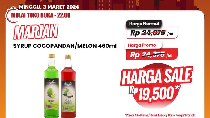 Sirup di Transmart Full Day Sale