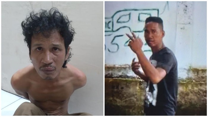 Tampang kedua pelaku yang menghabiskan nyawa seorang lansia di OKU