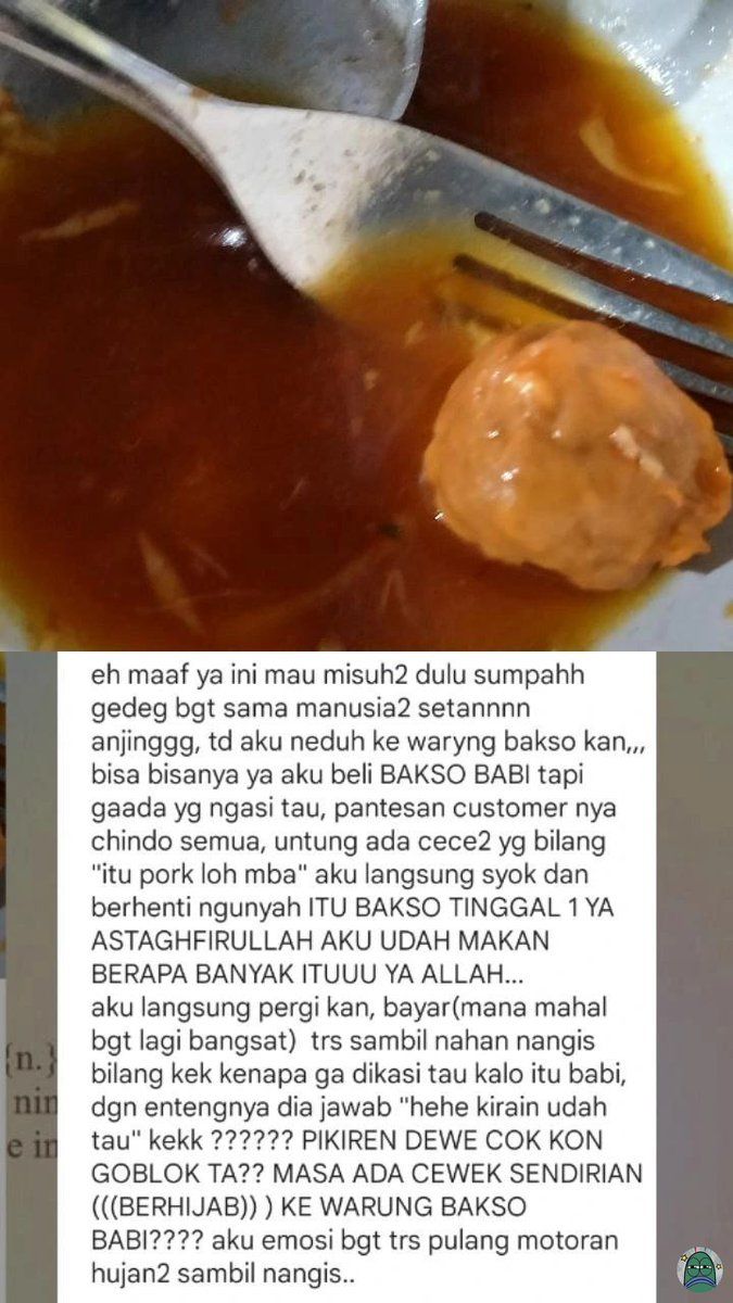 Wanita Ini Tak Sengaja Makan Bakso Babi Saat Jajan Bakso Kaki Lima